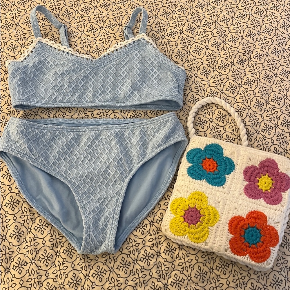 Abercrombie Kids Light Blue Bikini Set